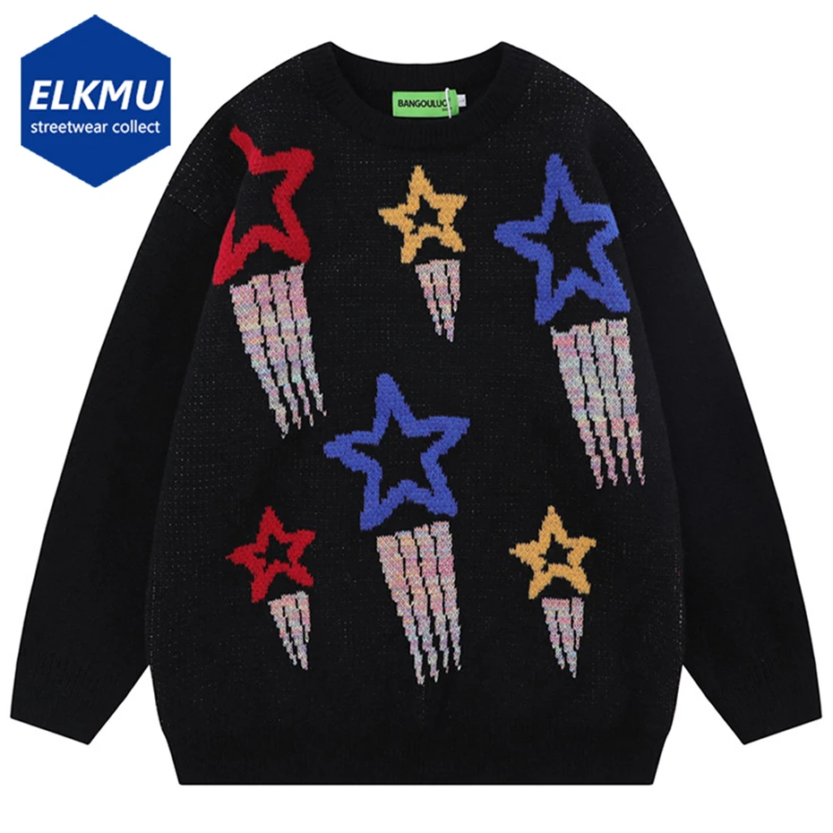 Loose Star Sweater Y2K Hip Hop Harajuku Streetwear Oversized Sweaters Knitted Jumper 2023 Men Fall Winter Pullover Knitwear
Loose Star Sweater Y2K Hip Hop Harajuku Streetwear Oversized Sweaters Knitted Jumper 2023 Men Fall Winter Pullover Knitwear