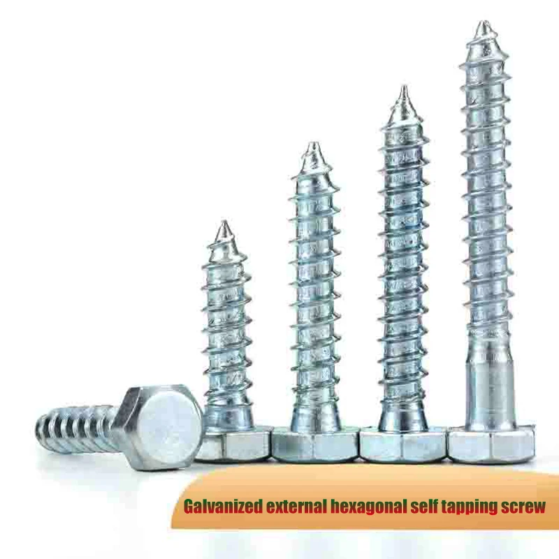 Galvanized External Hexagonal Self Tapping Screw M6 M8 M10 M12 Woodworking Self Tapping Screw Lengthening Wood Screw Wood Screw
Galvanized External Hexagonal Self Tapping Screw M6 M8 M10 M12 Woodworking Self Tapping Screw Lengthening Wood Screw Wood Screw