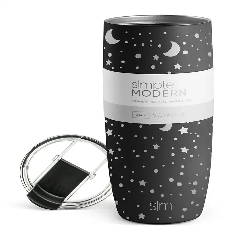 Voyager Travel Mug Tumbler with Clear Flip Lid & Straw - Coffee Cup Vacuum Insulated Flask 18/8 Stainless Steel Hydro Water Bott
Voyager Travel Mug Tumbler with Clear Flip Lid & Straw - Coffee Cup Vacuum Insulated Flask 18/8 Stainless Steel Hydro Water Bott