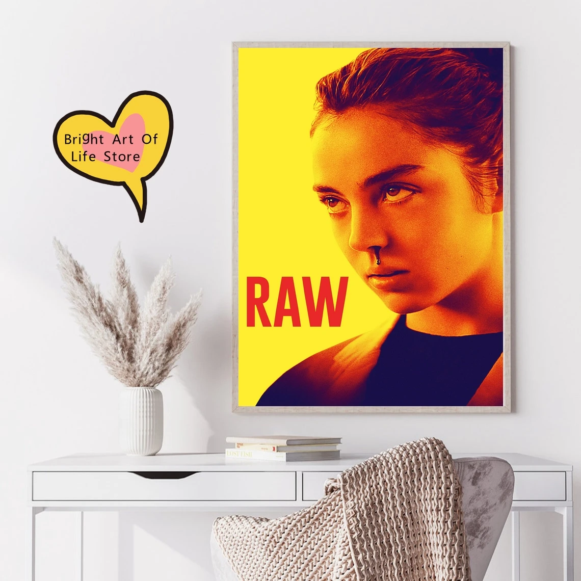 

Чехол для плаката из фильма Raw (2016), фотопечать на холсте, настенное искусство, домашний декор (без рамки)