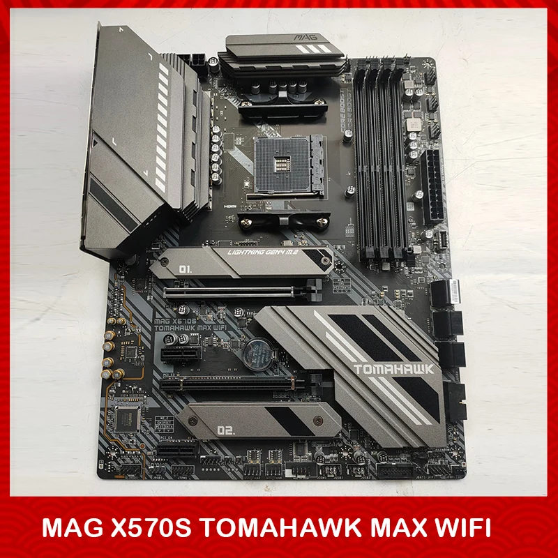 Оригинальная настольная материнская плата для Msi MAG X570S TOMAHAWK MAX WIFI AMD AM4 DDR4 128G PCI-E 4,0 M.2*2 SATA3 USB3.2 ATX, полностью протестирована
Оригинальная настольная материнская плата для Msi MAG X570S TOMAHAWK MAX WIFI AMD AM4 DDR4 128G PCI-E 4,0 M.2*2 SATA3 USB3.2 ATX, полностью протестирована