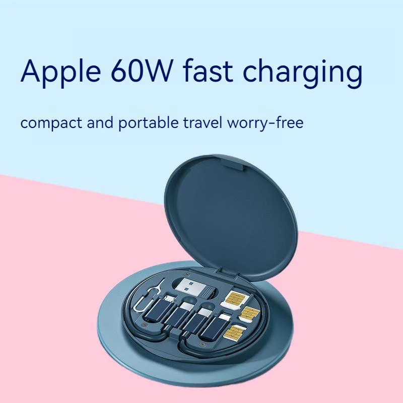 Mini Data Cable Set Storage Box 60w Quick Charge Multi Function Data Cable Mobile Phone Holder Storage Box
Mini Data Cable Set Storage Box 60w Quick Charge Multi Function Data Cable Mobile Phone Holder Storage Box