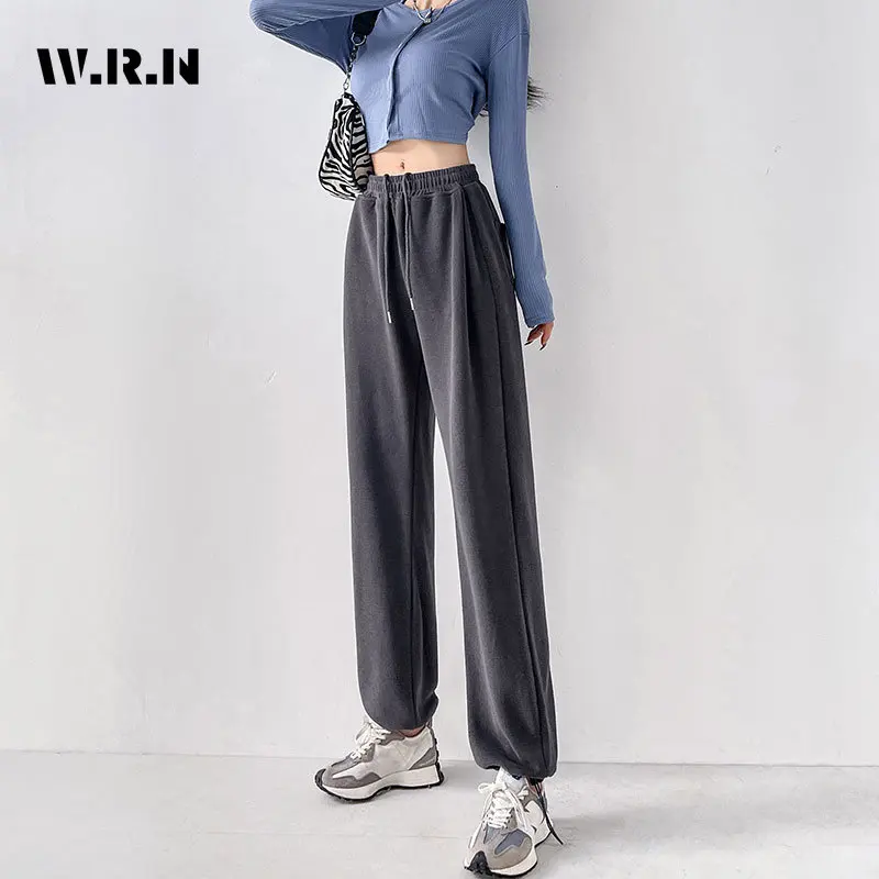 Женские винтажные уличные мешковатые брюки Y2K с широкими штанинами и эластичным поясом, однотонные брюки со шнуровкой, уличные спортивные брюки, повседневные брюки для бега 
Женские винтажные уличные мешковатые брюки Y2K с широкими штанинами и эластичным поясом, однотонные брюки со шнуровкой, уличные спортивные брюки, повседневные брюки для бега