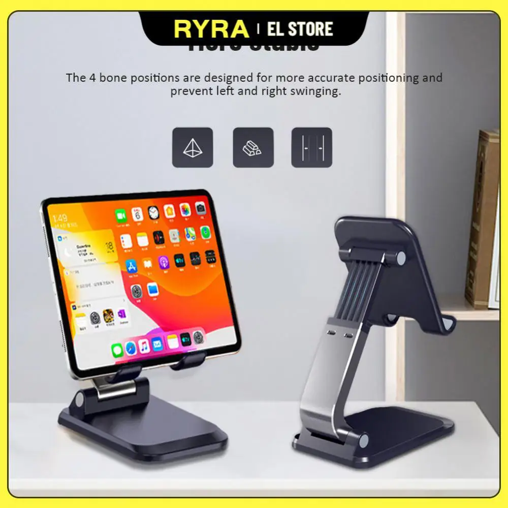RYRA Aluminum Alloy Mobile Phone Bracket Desktop Holder Tablet Ergonomic Folding Stand Anti-slip Shake For Phones Tablet Bracket
RYRA Aluminum Alloy Mobile Phone Bracket Desktop Holder Tablet Ergonomic Folding Stand Anti-slip Shake For Phones Tablet Bracket