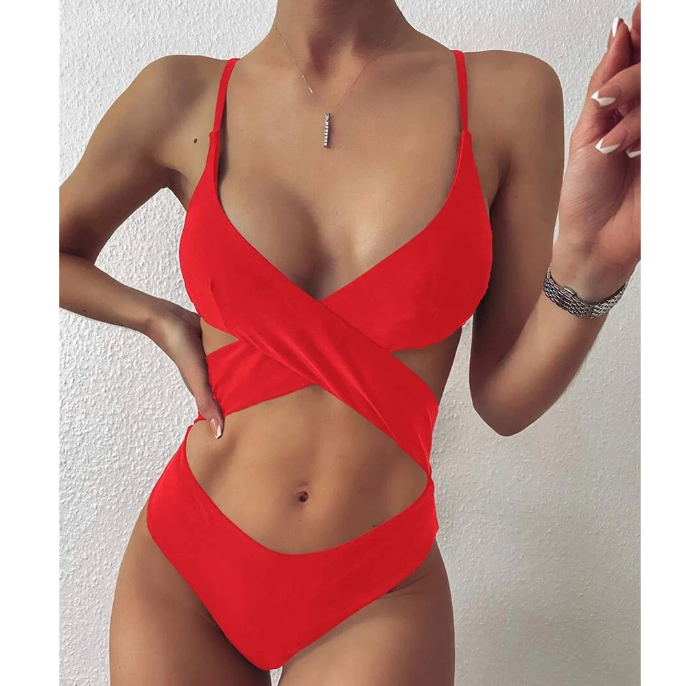 Sexy Girl Red One Piece Bathing Suit 2021 Summer New Bikini Hollow Out Swimwear Biquini Women Push Up Padded Bikinis Swimsuit
Sexy Girl Red One Piece Bathing Suit 2021 Summer New Bikini Hollow Out Swimwear Biquini Women Push Up Padded Bikinis Swimsuit