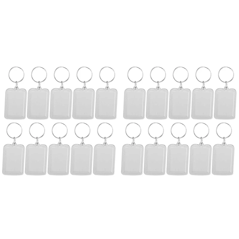 ABHU Lot Of 20Pcs Keyring DIY Detachable White Rectangle Photo Frame Keyring 3.3X5cm
ABHU Lot Of 20Pcs Keyring DIY Detachable White Rectangle Photo Frame Keyring 3.3X5cm
