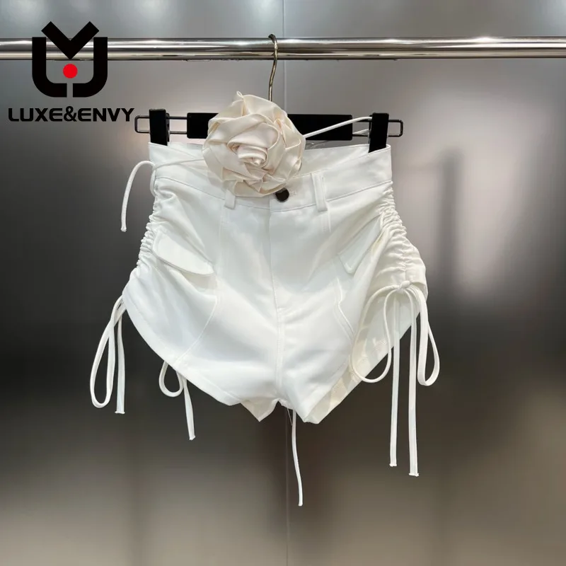 LUXE&ENVY Drawstring 3D Flower Elegant Shorts High Waist Solid Color Women Pants 2023 Summer New
LUXE&ENVY Drawstring 3D Flower Elegant Shorts High Waist Solid Color Women Pants 2023 Summer New