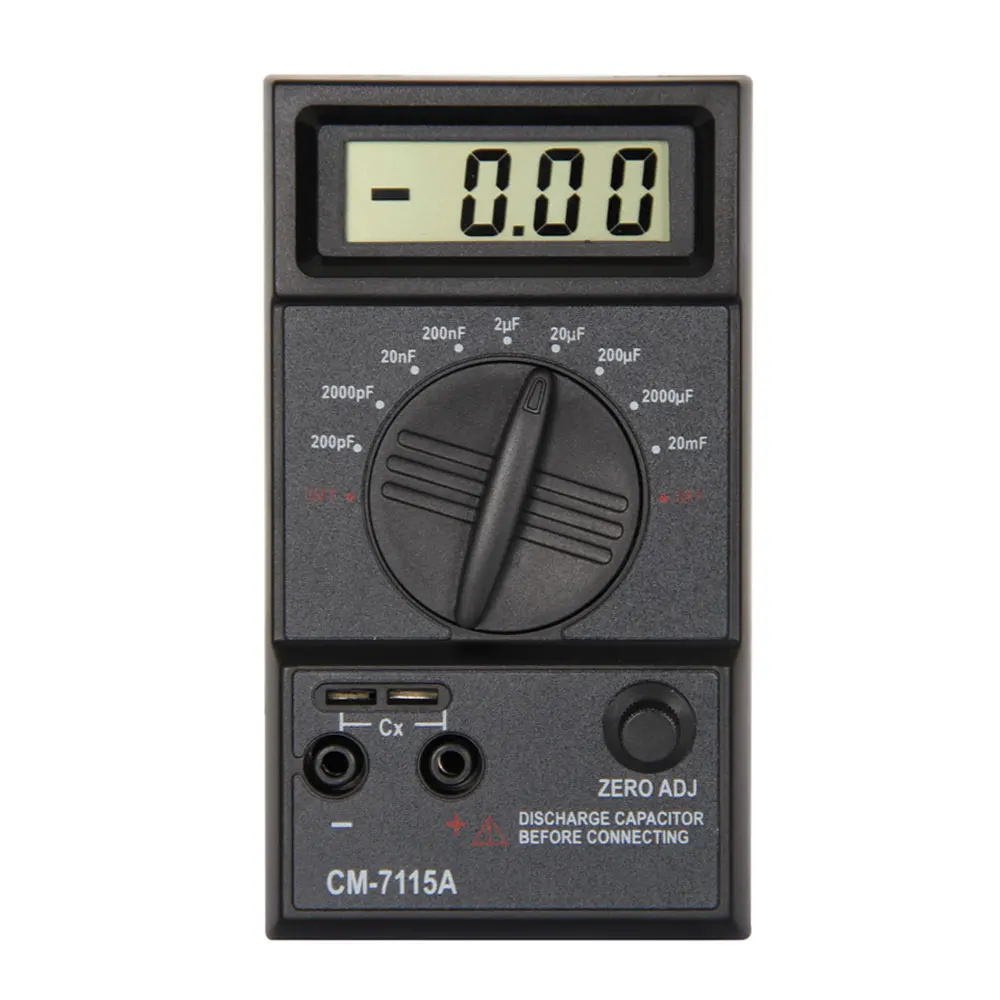 CM7115A Capacitance Meter Digital Multimeter LCD Display Measurement Tools Dual Slope Integrated A/D Converter System
CM7115A Capacitance Meter Digital Multimeter LCD Display Measurement Tools Dual Slope Integrated A/D Converter System