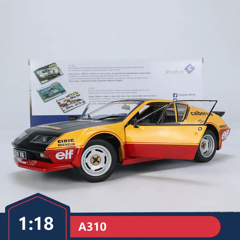 Solido 1:18 сплав двойной Alpine A310 Pack GT Calberson Evocation Orange 1983 S1801204
Solido 1:18 сплав двойной Alpine A310 Pack GT Calberson Evocation Orange 1983 S1801204