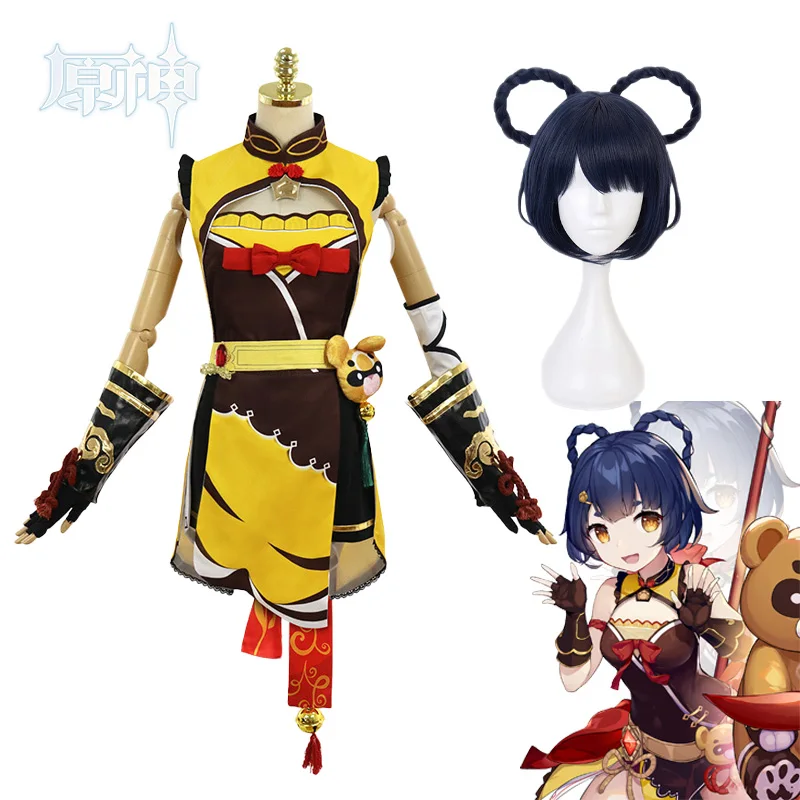Genshin Impact Xiangling Cosplay Costume Game Xiangling Wig Anime Women Dress Halloween Party Sexy Dress Uniform Costume
Genshin Impact Xiangling Cosplay Costume Game Xiangling Wig Anime Women Dress Halloween Party Sexy Dress Uniform Costume