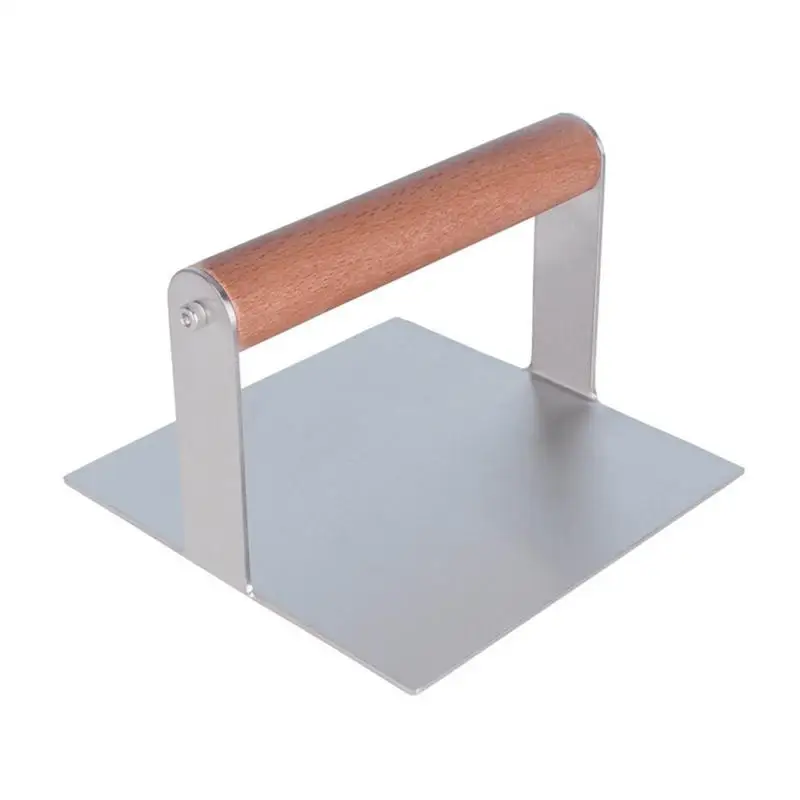 Stainless Steel Square Hamburger Press Bacon Grill Burger Smasher High Quality Shape Burger Smasher Kitchen Family Assistant
Stainless Steel Square Hamburger Press Bacon Grill Burger Smasher High Quality Shape Burger Smasher Kitchen Family Assistant