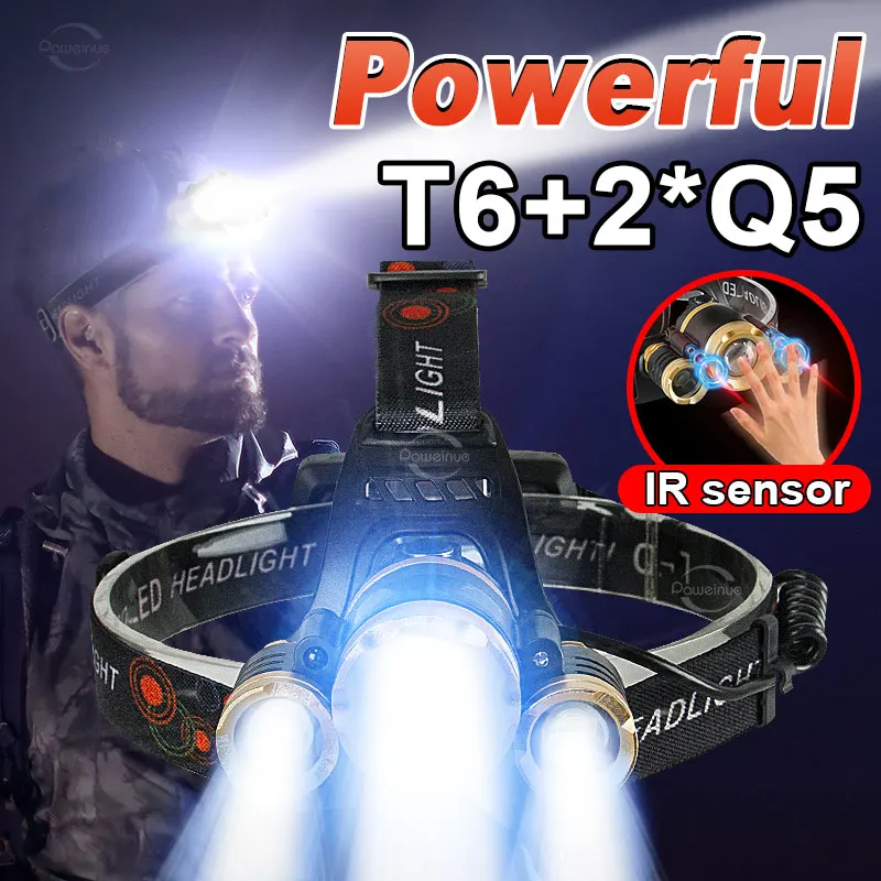 Новейший мощный налобный фонарь T6 + Q5, перезаряжаемый налобный фонарь для кемпинга 18650, 2500000 люмен, водонепроницаемый фонарь для рыбалки
Новейший мощный налобный фонарь T6 + Q5, перезаряжаемый налобный фонарь для кемпинга 18650, 2500000 люмен, водонепроницаемый фонарь для рыбалки