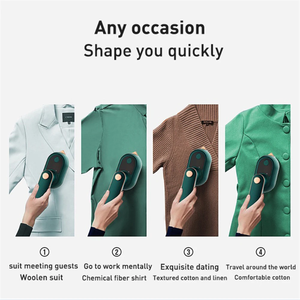 Portable Iron Handheld Garment Ironing Machine Ceramic Titanium Soleplate Clothes Fabric Ironing For Home And Travel
Portable Iron Handheld Garment Ironing Machine Ceramic Titanium Soleplate Clothes Fabric Ironing For Home And Travel