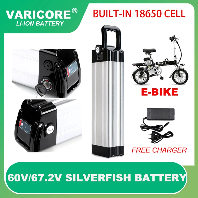 60V/67.2v 20Ah 15ah 12ah 18650 e-Bike Battery Silver fish case 300w-1000W Haiba Motor Bike conversion kit Electric Bicycle
60V/67.2v 20Ah 15ah 12ah 18650 e-Bike Battery Silver fish case 300w-1000W Haiba Motor Bike conversion kit Electric Bicycle