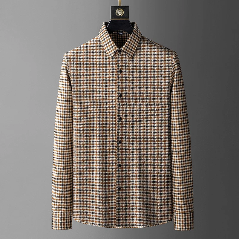 Men's Plaid Shirts Spring Autumn Thick Shirts Long Sleeve Jackets Fashion Casual Slim Fit Shirt Male Plaid Blouse High Quality
Men's Plaid Shirts Spring Autumn Thick Shirts Long Sleeve Jackets Fashion Casual Slim Fit Shirt Male Plaid Blouse High Quality