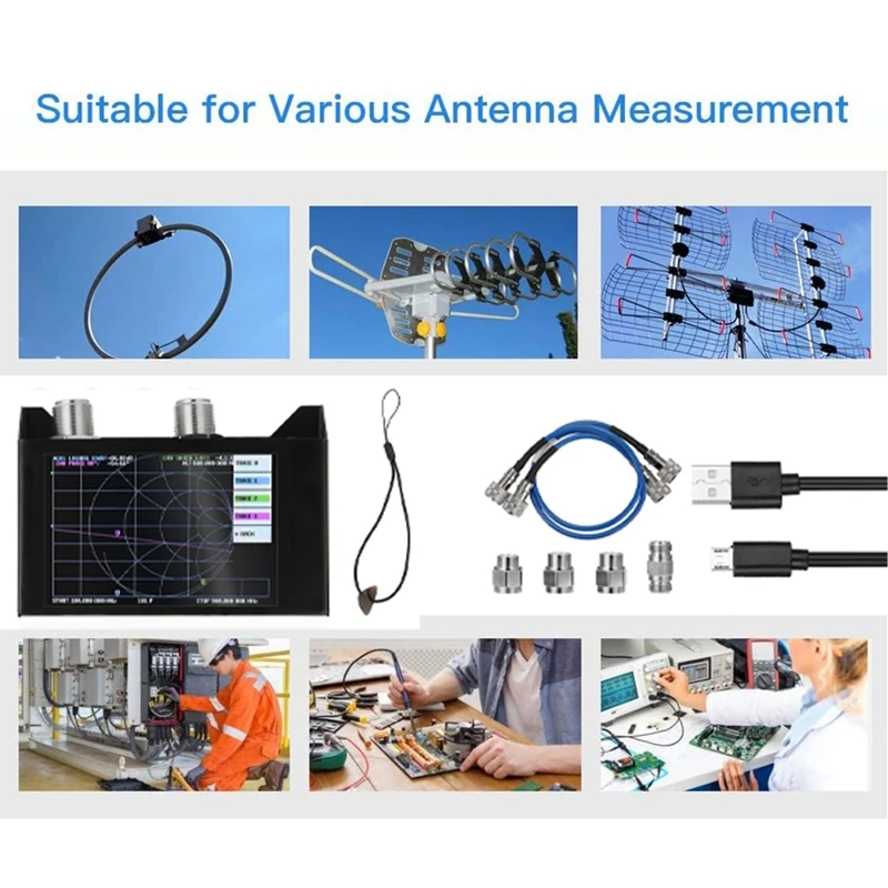 Promotion! 3G Vector Network Analyzer 4.0In Touch Screen 320X480 50Khz-3Ghz SAA-2N Nanovna V2 Antenna Analyzer HF VHF UHF With C
Promotion! 3G Vector Network Analyzer 4.0In Touch Screen 320X480 50Khz-3Ghz SAA-2N Nanovna V2 Antenna Analyzer HF VHF UHF With C