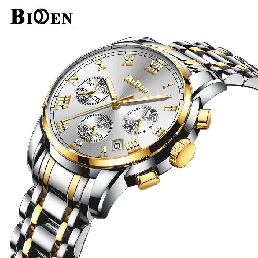 BIDEN Top Brand Watch Men Stainless Steel Business Date Clock Waterproof Luminous Watches Mens Luxury Sport Quartz Wrist Watches
BIDEN Top Brand Watch Men Stainless Steel Business Date Clock Waterproof Luminous Watches Mens Luxury Sport Quartz Wrist Watches