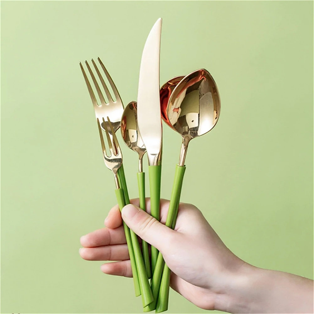 304 Stainless Steel Combination Tableware Multifunctional Kitchen Tableware Set Smooth Polished Portable Cutlery Avocado Green
304 Stainless Steel Combination Tableware Multifunctional Kitchen Tableware Set Smooth Polished Portable Cutlery Avocado Green