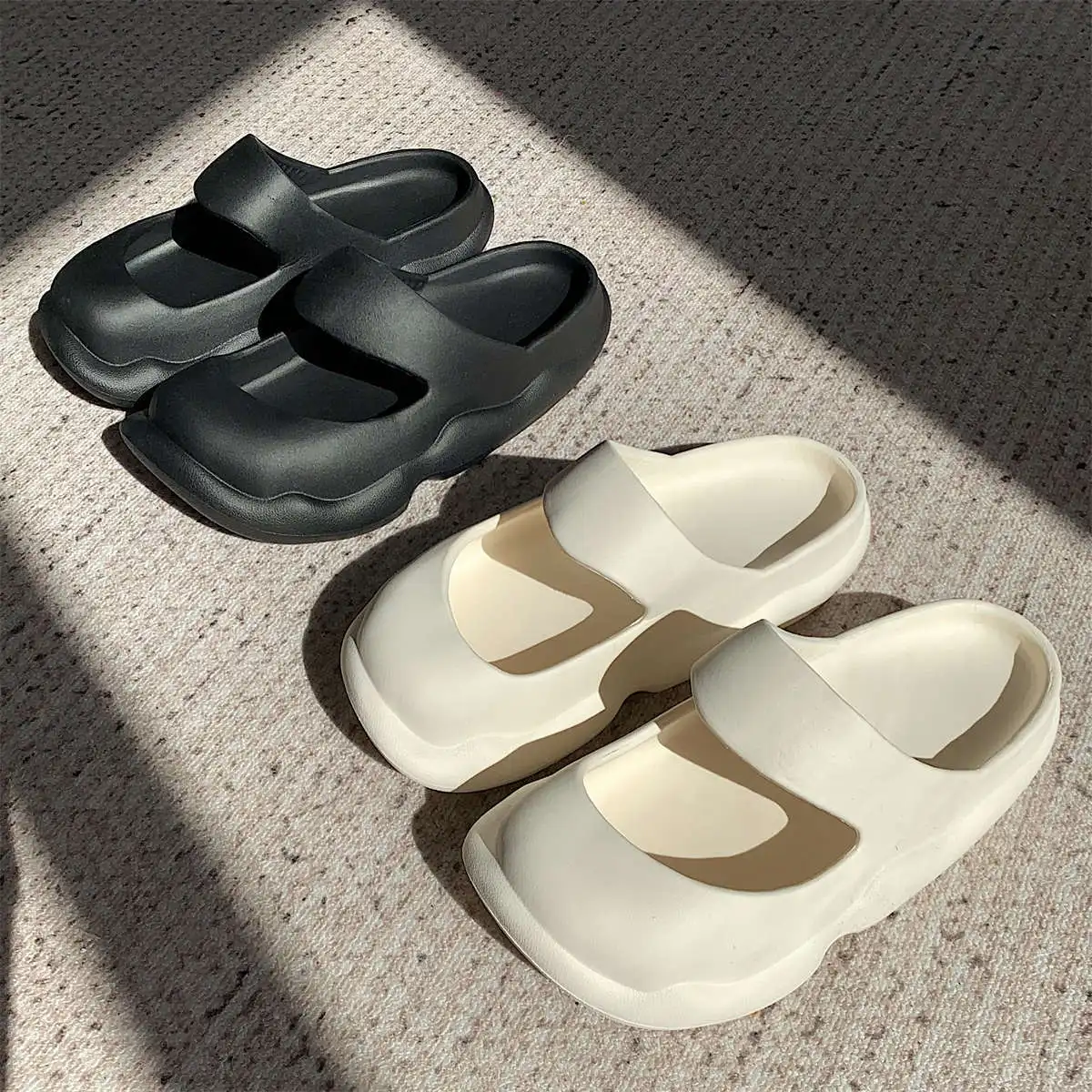 New Simple Pure Color Soft Bottom Cool Slippers Female Summer Korean Version Of Fashion Retro Wnd Mary Jane Baotou Beach Shoes
New Simple Pure Color Soft Bottom Cool Slippers Female Summer Korean Version Of Fashion Retro Wnd Mary Jane Baotou Beach Shoes