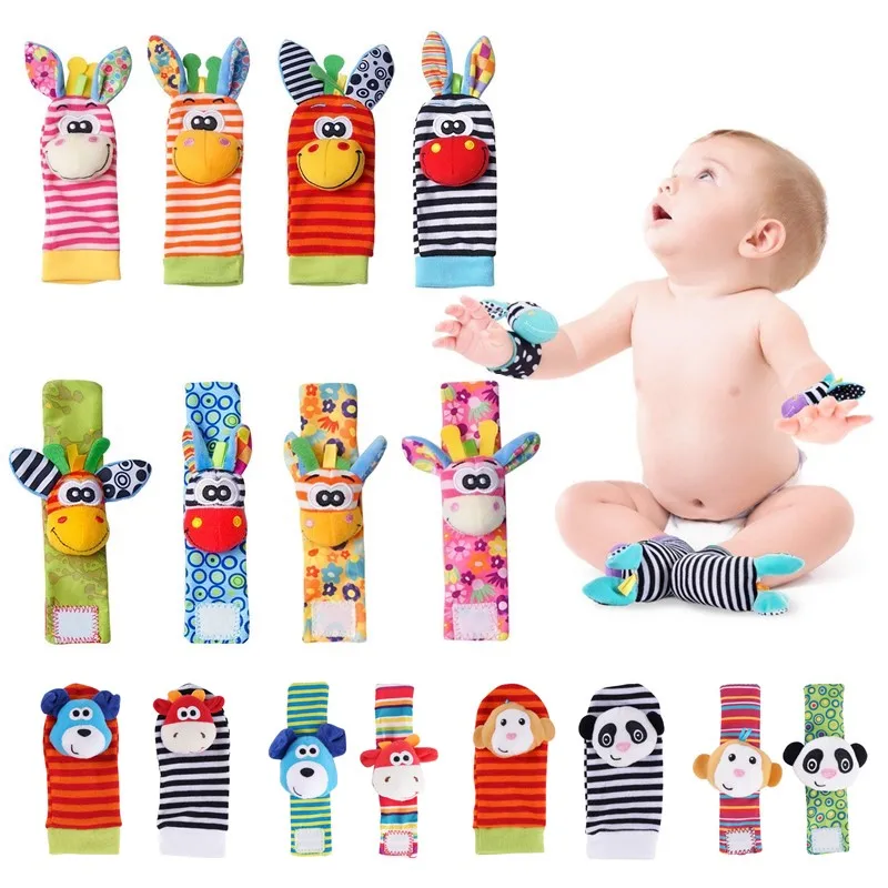 Cartoon Baby Rattles Socks Plush Wrist Strap Newborn Infant Kids Animal Sock Foot Finder Toy Gift Soft Rattle Baby Toys 0-12 M
Cartoon Baby Rattles Socks Plush Wrist Strap Newborn Infant Kids Animal Sock Foot Finder Toy Gift Soft Rattle Baby Toys 0-12 M