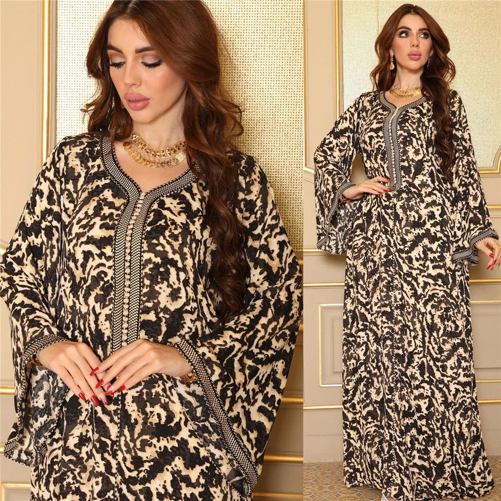 Morocco Kaftan Women Muslim Vintage Printed Maxi Party Dress Eid Ramadan Islamic Clothing Dubai Abaya Turkey Robe Gulf Jalabiya
Morocco Kaftan Women Muslim Vintage Printed Maxi Party Dress Eid Ramadan Islamic Clothing Dubai Abaya Turkey Robe Gulf Jalabiya