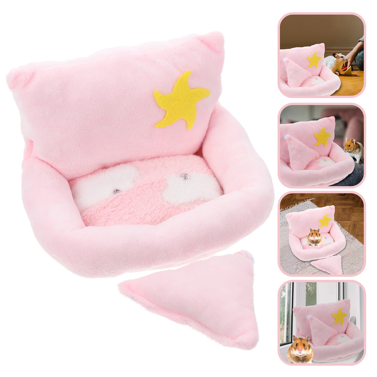 Bed Hamster Warmpet Small Guinea House Hideout Winterplush Chinchilla Rat Sugar Hedgehog Glidersleeping Animal Cage Cushion Mat
Bed Hamster Warmpet Small Guinea House Hideout Winterplush Chinchilla Rat Sugar Hedgehog Glidersleeping Animal Cage Cushion Mat