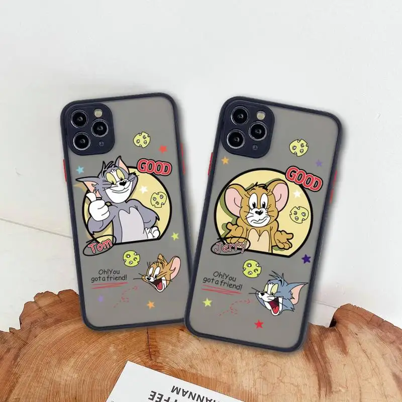 Cartoon Tom and Jerry Phone Case For iphone 13 12 11 Pro Max Mini XS 8 7 Plus X SE 2020 XR Matte Transparent Cover
Cartoon Tom and Jerry Phone Case For iphone 13 12 11 Pro Max Mini XS 8 7 Plus X SE 2020 XR Matte Transparent Cover