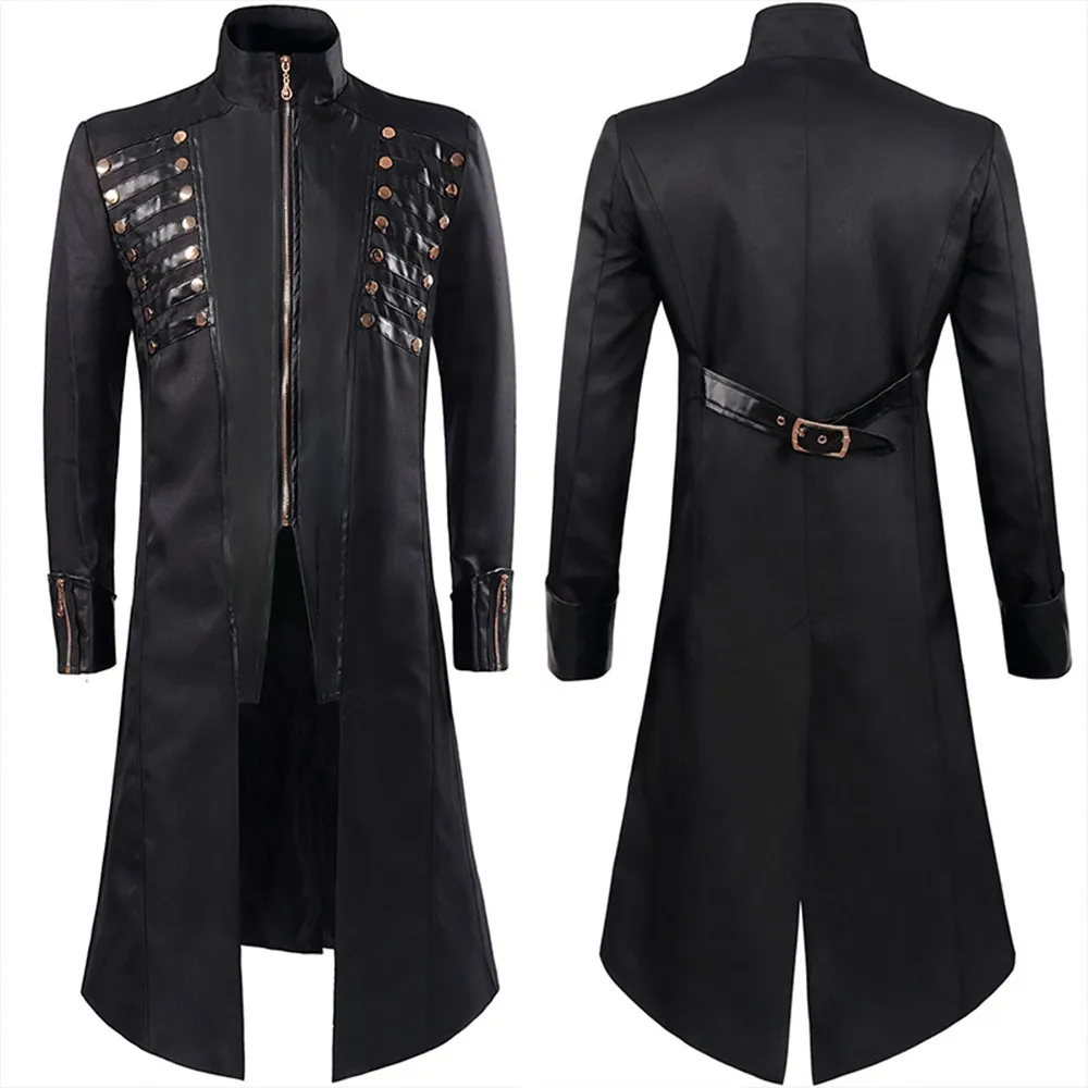 Mens Steampunk Medieval Jacket Pirate Viking Renaissance Costume Formal Tailcoat Gothic Victorian Halloween Tuxedo Coats
Mens Steampunk Medieval Jacket Pirate Viking Renaissance Costume Formal Tailcoat Gothic Victorian Halloween Tuxedo Coats