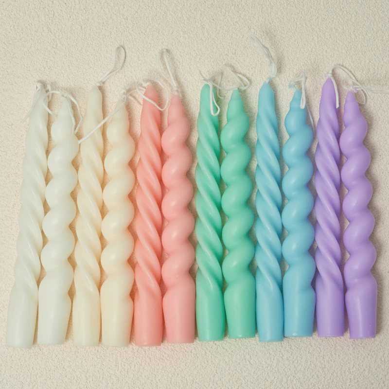 2pc Spiral Candles Scented Candle Decorative Candles Taper Candles Home Decor Wedding Decoration Centerpieces Candlestick Gift
2pc Spiral Candles Scented Candle Decorative Candles Taper Candles Home Decor Wedding Decoration Centerpieces Candlestick Gift