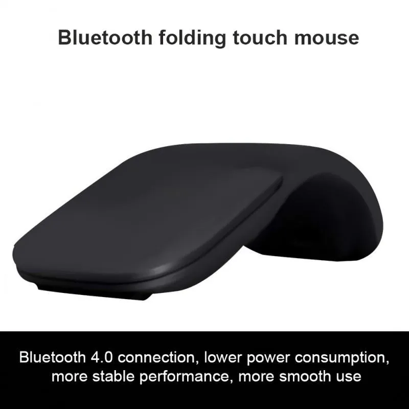 

Wireless Folding Mouse Invisible Roller Bluetooth 2.4GHz Mute Mice Light Portable Mouse For Office PC Laptop XP/WIN/MAC Best Hot