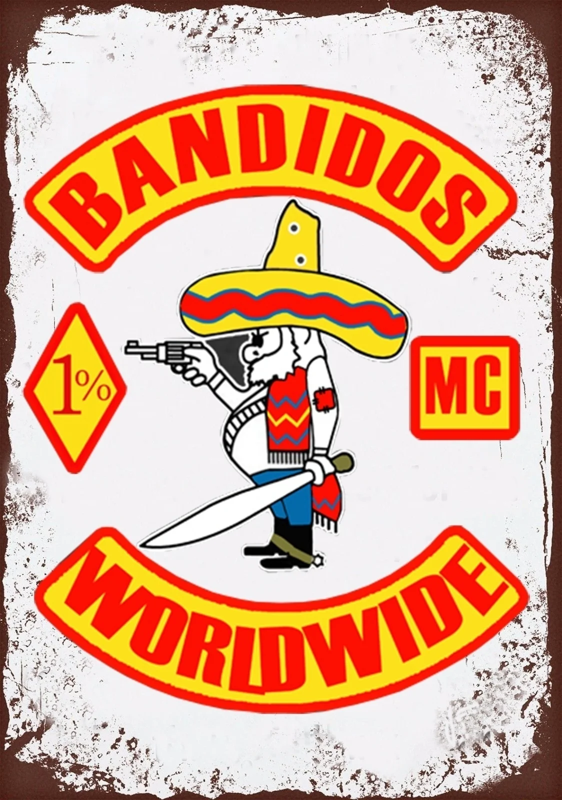 Металлический жестяной знак Bandidos Mc Декор Бар Паб домашний винтажный Ретро постер
Металлический жестяной знак Bandidos Mc Декор Бар Паб домашний винтажный Ретро постер