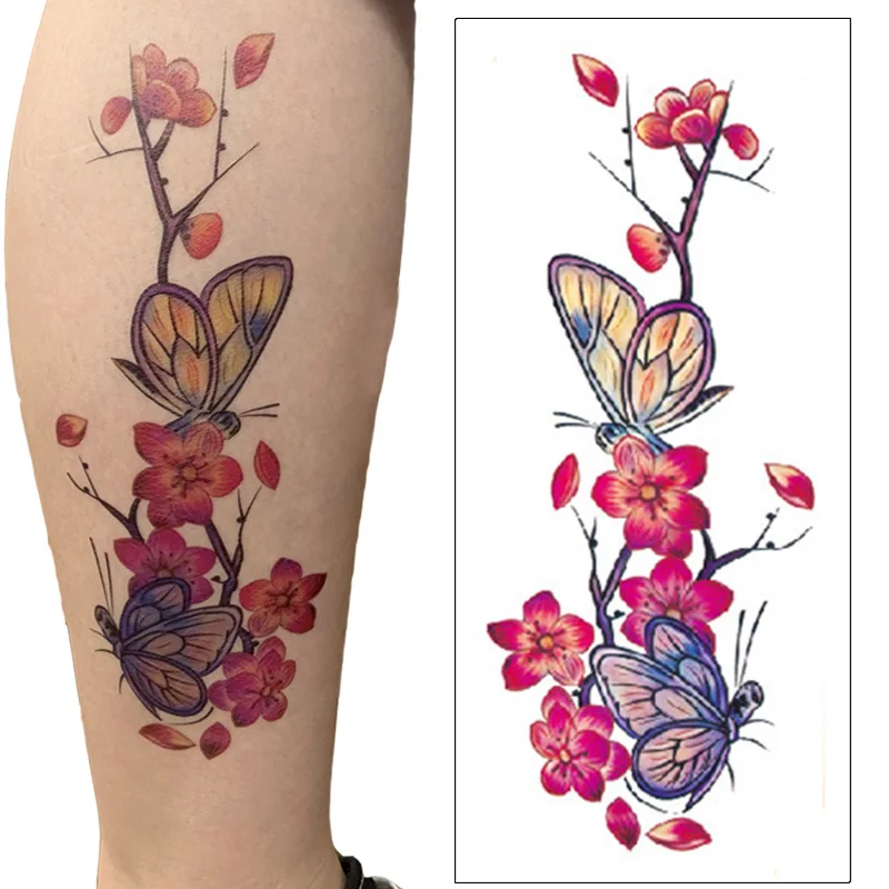Waterproof Temporary Tattoo Lotus Rose Peony Flowers Maple Leaf Pattern Man Woman Tattoos Water Transfer Fake Tattoo Stickers
Waterproof Temporary Tattoo Lotus Rose Peony Flowers Maple Leaf Pattern Man Woman Tattoos Water Transfer Fake Tattoo Stickers
