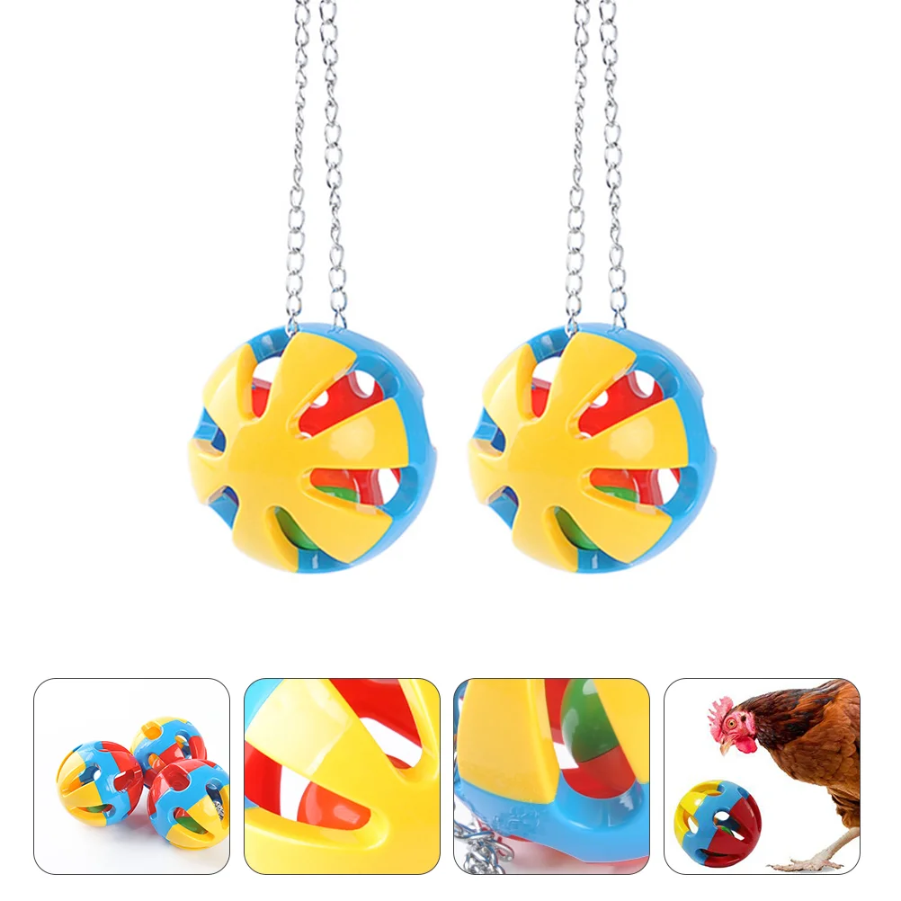 2Pcs Tricolor Parrot Bells Toy Hanging Toy Nibbling Toys (Diameter 8CM)
2Pcs Tricolor Parrot Bells Toy Hanging Toy Nibbling Toys (Diameter 8CM)