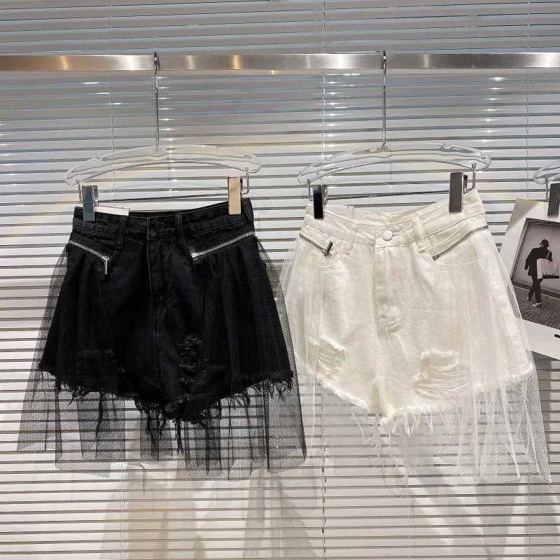 BORVEMAYS 2023 Spring Summer New Fashion Trend High Waist Solid Color Grenadine Personality Hole Loose Denim Shorts Women WZ334
BORVEMAYS 2023 Spring Summer New Fashion Trend High Waist Solid Color Grenadine Personality Hole Loose Denim Shorts Women WZ334