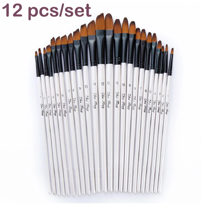 12 шт., Детские кисти для рисования, с деревянной ручкой
12 шт., Детские кисти для рисования, с деревянной ручкой
