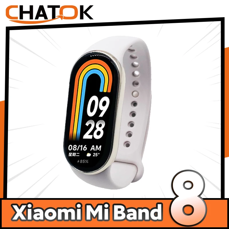 

Original Xiaomi Mi Band 8 Smartband AMOLED Screen Fitness Smart Bracelet Miband 8 Blood Oxygen Tracker Heart Rate Monitor Miband