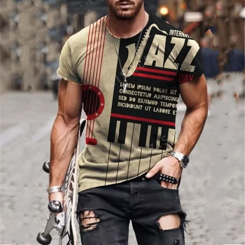 Hot Sale Men T-Shirts Fashion Music Harajuku 3D Printed O Neck Ethnic Style T-Shirts Men's Short Sleeves Tshirt
Hot Sale Men T-Shirts Fashion Music Harajuku 3D Printed O Neck Ethnic Style T-Shirts Men's Short Sleeves Tshirt