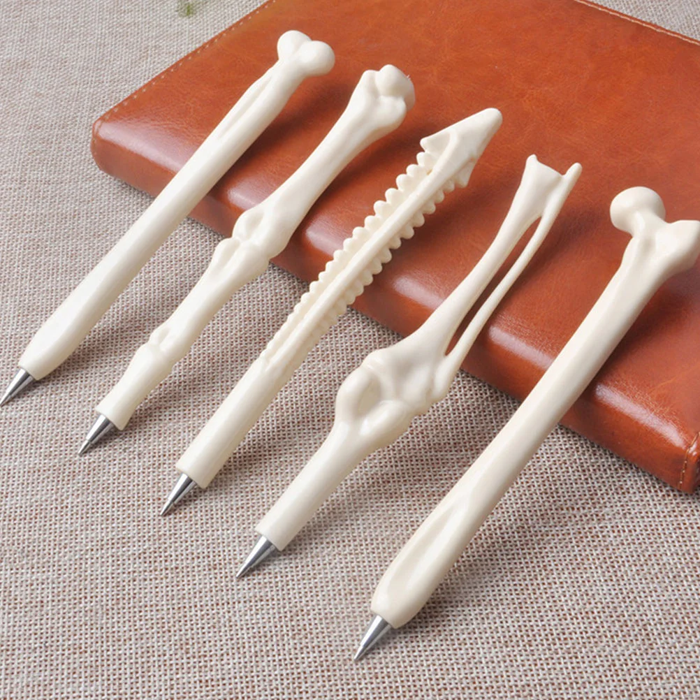 

Шариковая ручка Bone, милые ручки, забавная школьная игрушка для Хэллоуина, подарок для студентов и медсестер