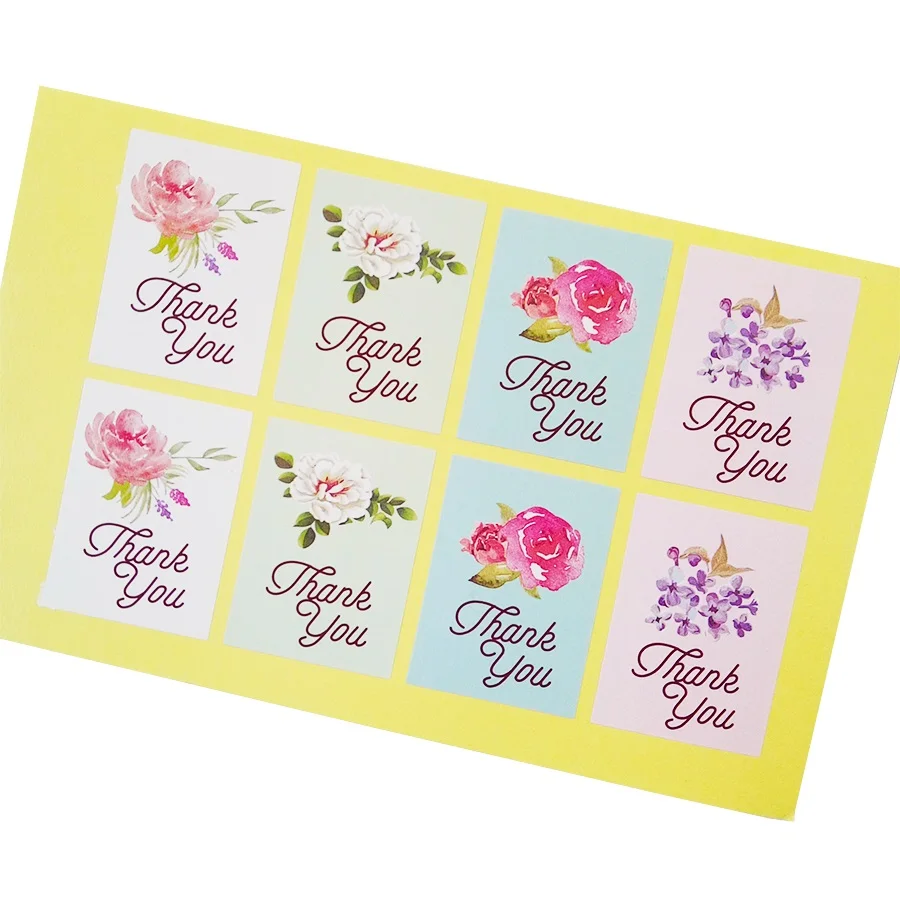 800Pcs Wholesale Lovely Floral Thank You Adhesive Stickers Handmade Packaging Label Sealing Wedding Party High Quality 4CM
800Pcs Wholesale Lovely Floral Thank You Adhesive Stickers Handmade Packaging Label Sealing Wedding Party High Quality 4CM