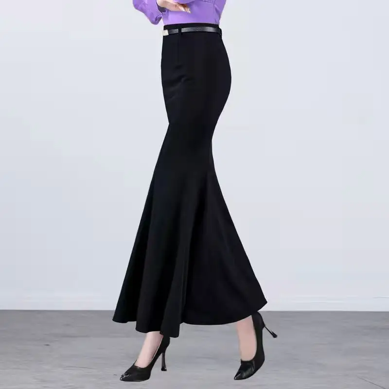 Elegant Dovetail Maxi Trumpt Skirt Women Solid Color Winter Warm Slim Fit Long Skirt Lady High Waist Casual Mermaid Office T557
Elegant Dovetail Maxi Trumpt Skirt Women Solid Color Winter Warm Slim Fit Long Skirt Lady High Waist Casual Mermaid Office T557