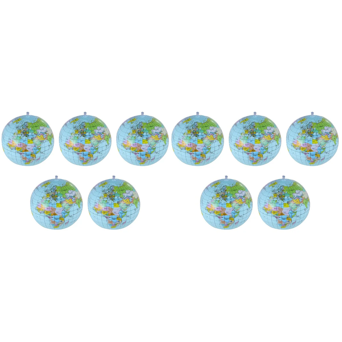 10 Pcs Inflatable Beach Balls Inflatable Pool Balls Inflating Globe Shaped Balls
10 Pcs Inflatable Beach Balls Inflatable Pool Balls Inflating Globe Shaped Balls