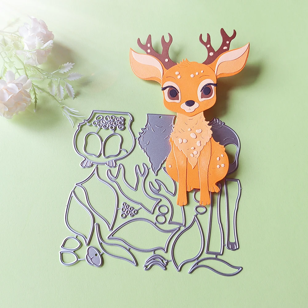 New 15cm high Christmas deer cutting dies scrapbook decoration embossed photo album decoration card making DIY crafts 
New 15cm high Christmas deer cutting dies scrapbook decoration embossed photo album decoration card making DIY crafts