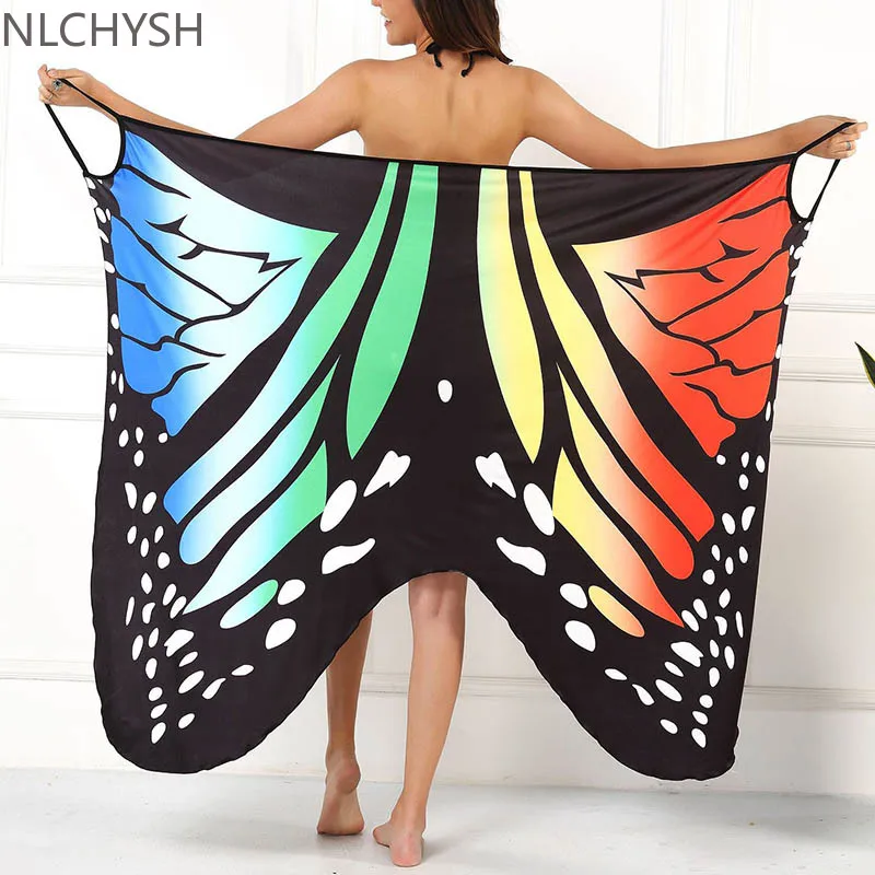 Sexy Butterfly Print Cover Up Swimwear Women Dress Summer Tunic Bikini Bath Sarong Wrap Skirt Swimsuit Elegant Lady Beachwear
Sexy Butterfly Print Cover Up Swimwear Women Dress Summer Tunic Bikini Bath Sarong Wrap Skirt Swimsuit Elegant Lady Beachwear