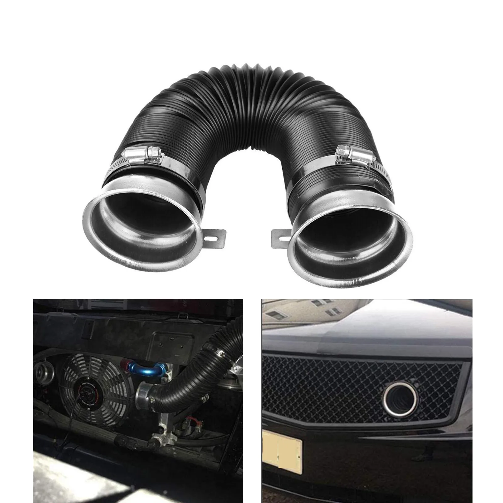 Samger 76mm Air Intake Duct 3inch Car Modification Supplies Telescopic Tube Expandable Cold AirIntake Hose Pipe Kit With Clamp
Samger 76mm Air Intake Duct 3inch Car Modification Supplies Telescopic Tube Expandable Cold AirIntake Hose Pipe Kit With Clamp