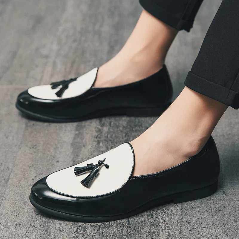 Men Dress Shoes Moccasins For Men Mens Italian Leather Shoes Men's Loafers Big Size Formal Designer Black white Wedding Luxury
Men Dress Shoes Moccasins For Men Mens Italian Leather Shoes Men's Loafers Big Size Formal Designer Black white Wedding Luxury