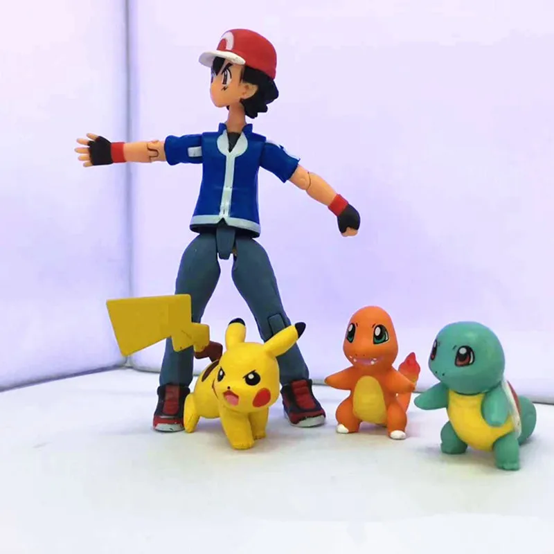 Anime Figures 4Pcs/Set Figma 052 Ash Ketchum Charmander Squirtle Model Toys Collection Doll Christmas Gift For Kids
Anime Figures 4Pcs/Set Figma 052 Ash Ketchum Charmander Squirtle Model Toys Collection Doll Christmas Gift For Kids