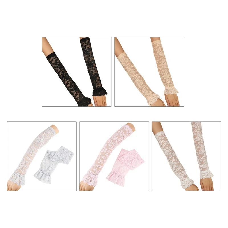 573B Sexy Elastic Gloves with Multi Color Floral Decor Club Stage Performance Hollow Half Finger Punk Hip Hop Women Gloves
573B Sexy Elastic Gloves with Multi Color Floral Decor Club Stage Performance Hollow Half Finger Punk Hip Hop Women Gloves