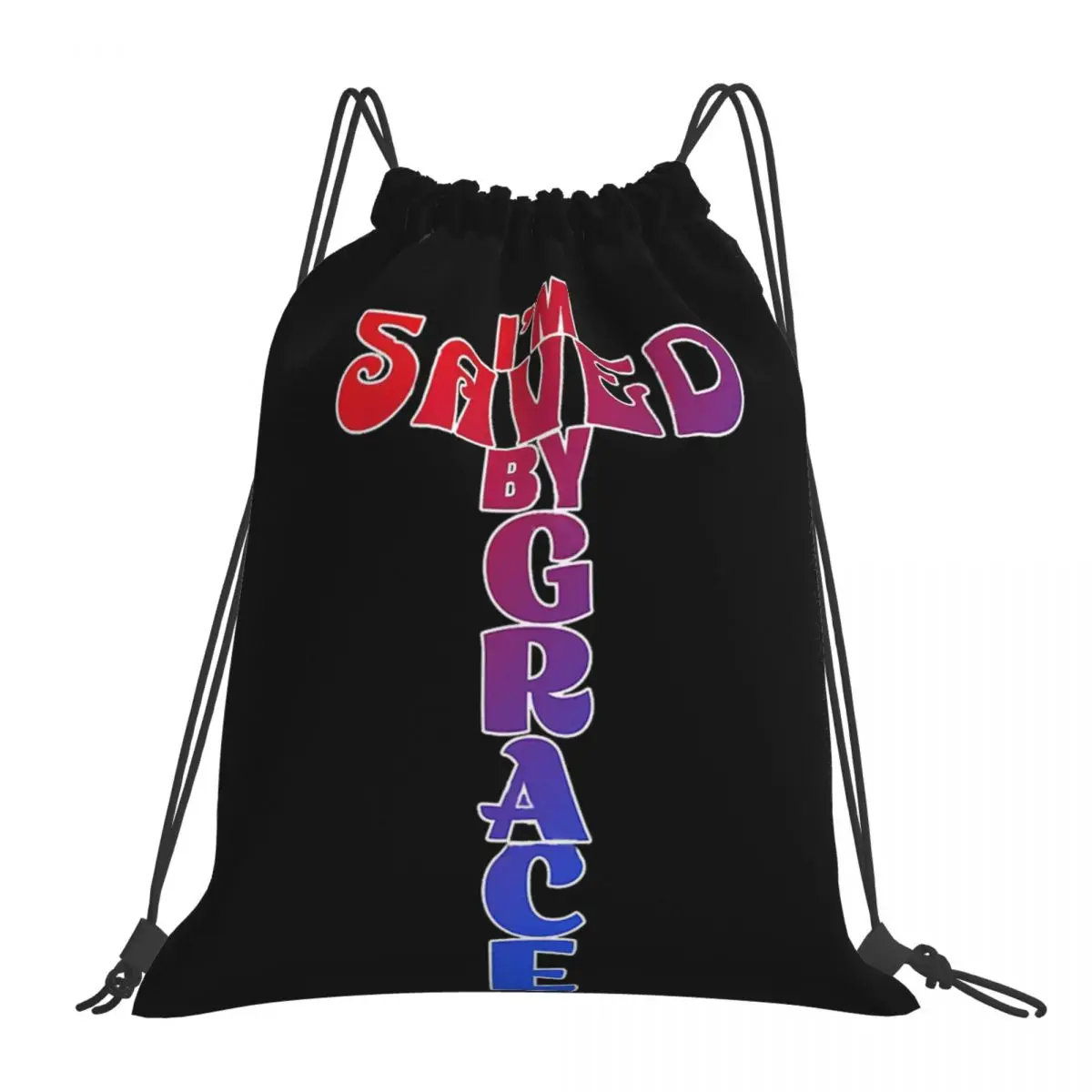 Saved By Grace Backpacks Fashion Portable Drawstring Bags Drawstring Bundle Pocket Sports Bag Book Bags For Travel Students
Saved By Grace Backpacks Fashion Portable Drawstring Bags Drawstring Bundle Pocket Sports Bag Book Bags For Travel Students