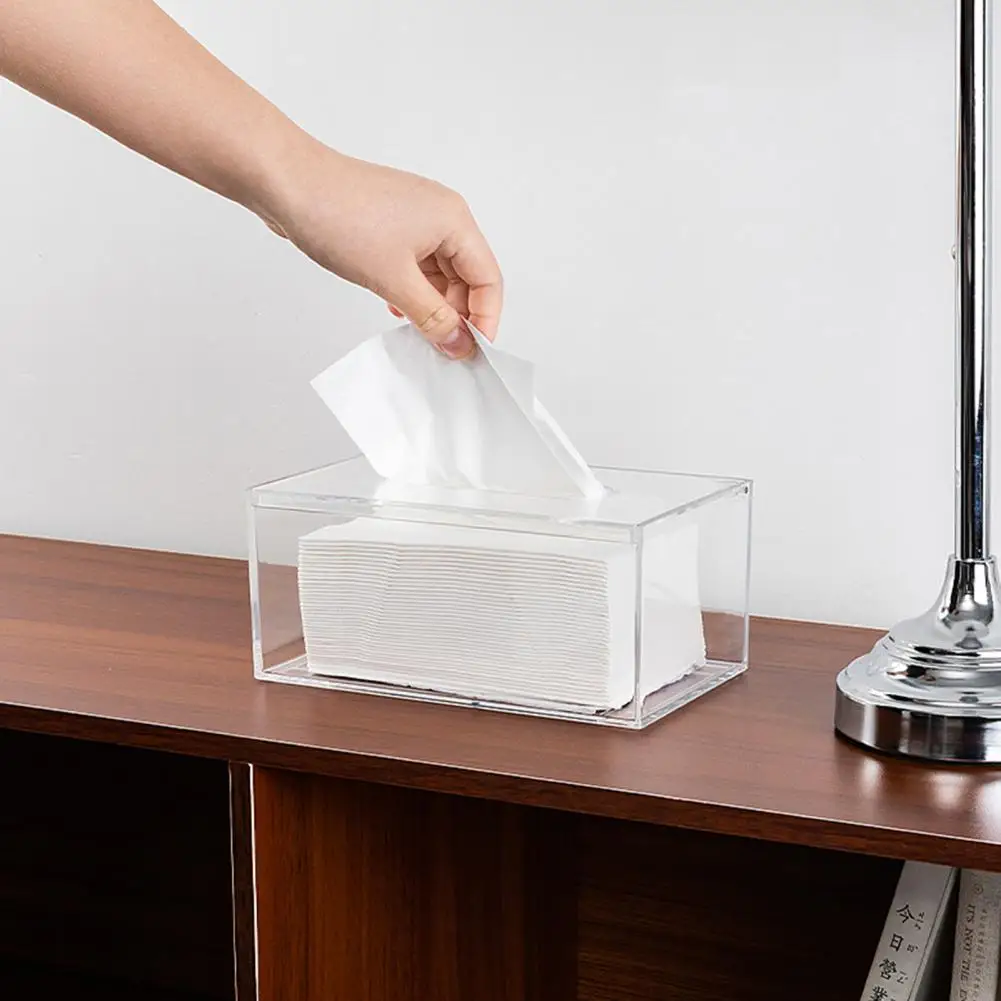 Tissue Box Waterproof Transparent Visible Acrylic Clear Napkin Paper Storage Box Home Organizer Daily Use
Tissue Box Waterproof Transparent Visible Acrylic Clear Napkin Paper Storage Box Home Organizer Daily Use