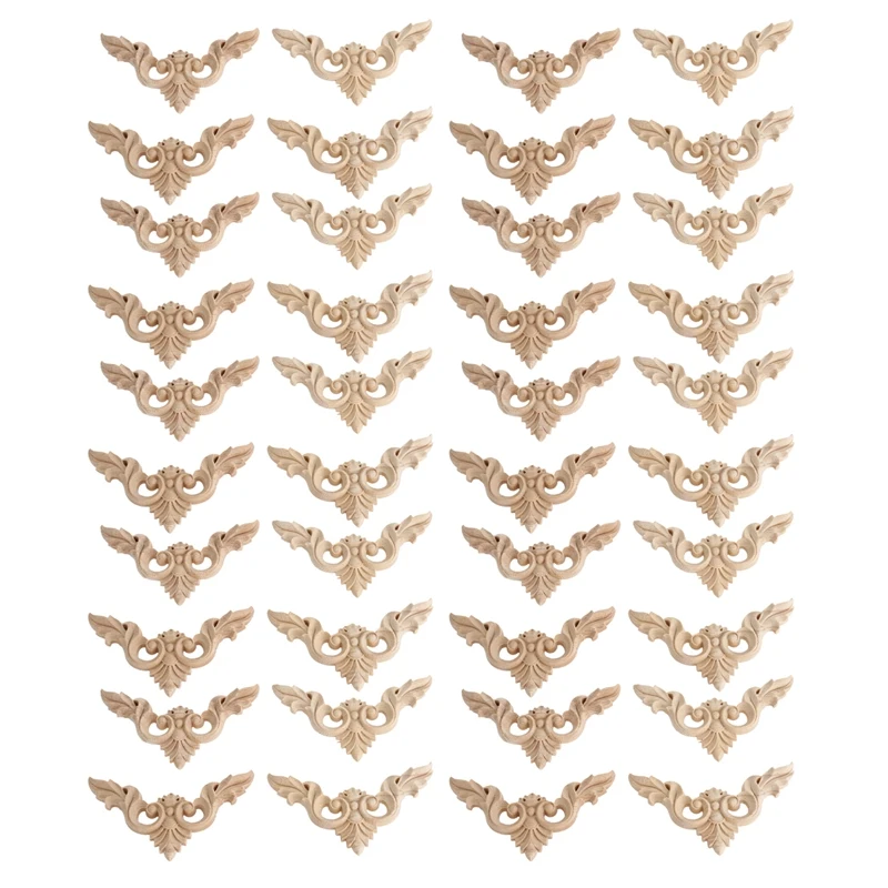 40Pcs 8X8cm Wood Carved Corner Onlay Furniture Home Decorations Unpainted Applique
40Pcs 8X8cm Wood Carved Corner Onlay Furniture Home Decorations Unpainted Applique